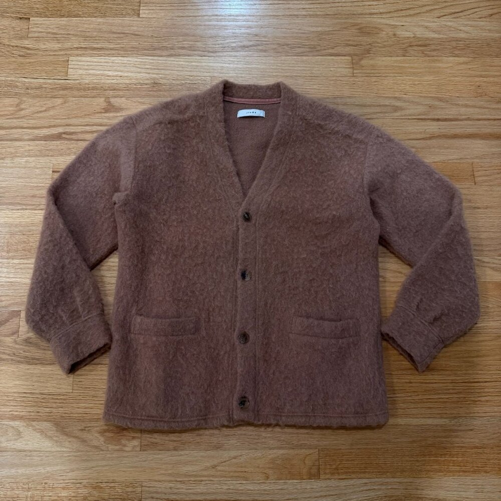 JieDa Japan Mauve Mohair Cardigan Small